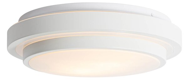 Nowoczesna lampa sufitowa biała 35 cm 2-punktowa IP44 - Walden