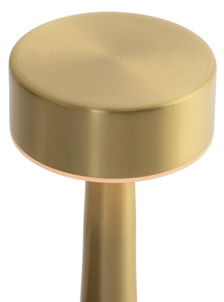 Zestaw 2 złotych lamp stołowych RGBW z akumulatorem - Isobel