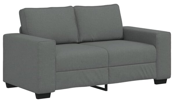 Sofa 2-osobowa ciemnoszara 160x77x82 cm tkanina