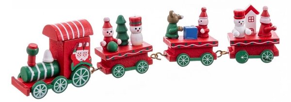 Drewniana figurka świąteczna (wysokość 7,5 cm) Locomotive – Casa Selección