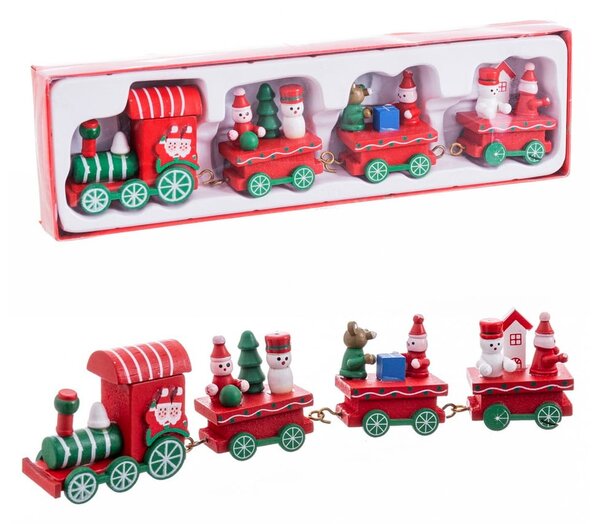 Drewniana figurka świąteczna (wysokość 7,5 cm) Locomotive – Casa Selección