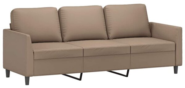 Sofa, 3-osobowa cappuccino, 180 cm, sztuczna skÃ³ra