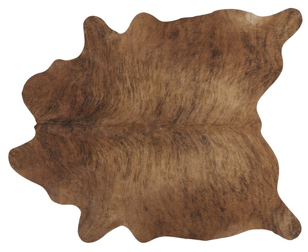 Skóra bydlęca dywan ze skóry krowa bazylijska 3-4 m² jasnobrązowa Nasqu Beliani