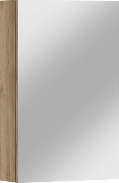 ADK Möbel – Wisząca szafka łazienkowa – z lustrem Antico 50 – 78 x 50 x 17 cm, – Gold Craft