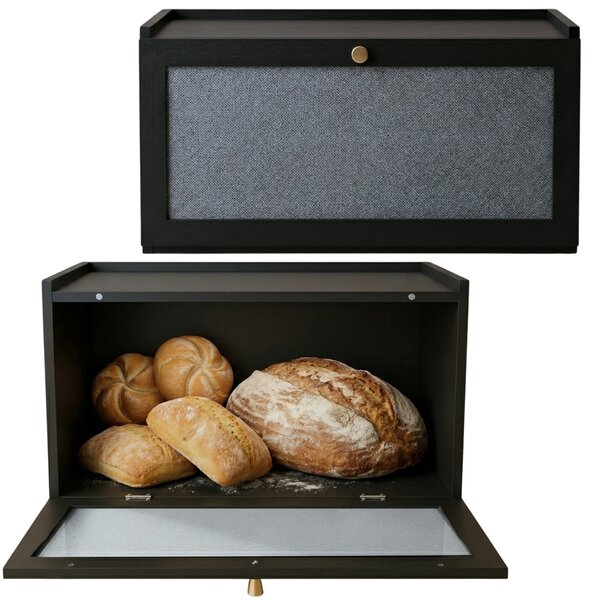 Bambusowy chlebak VITRINE, 25 x 40 x 21,5 cm
