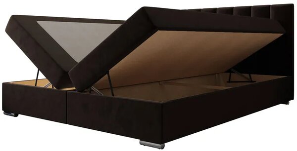 Dwuosobowe Łóżko Pluszowe Z Zagłówkiem 140X200 F2-R18