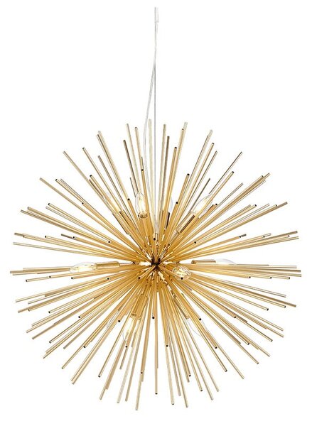 Lampa wisząca w kolorze złotym z metalowym kloszem 72x72 cm Soleil – Markslöjd