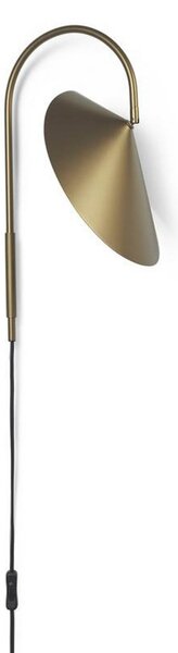 Lampa Ścienna ferm LIVING, Arum Swivel, antyczny mosiądz, salon, metal, design