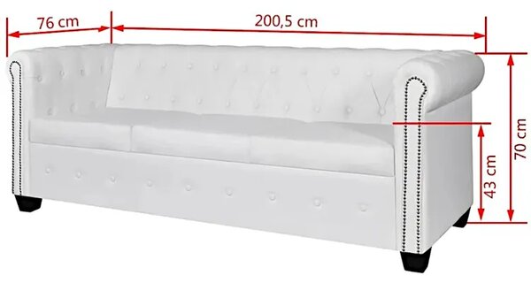 Biały zestaw wypoczynkowy do salonu E6-S70