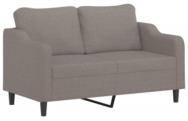 Sofa 2-osobowa, kolor taupe, 140 cm, tapicerowana tkaninÄ