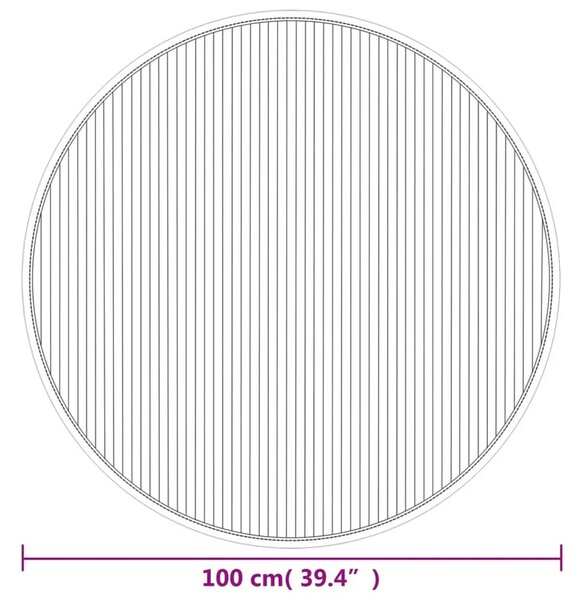 Ciemnobrązowy stylowy dywanik 100 cm Z3-D68