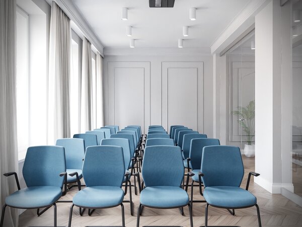 Krzesło konferencyjne na płozie Start Soft S50 tapicerowane