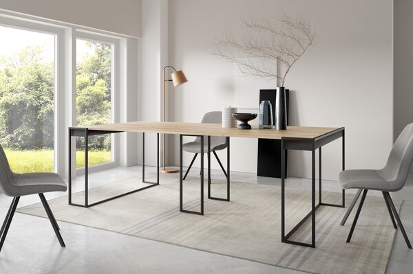 Rozkładana konsola i stół 2w1 Areno 50-300 cm, styl loft