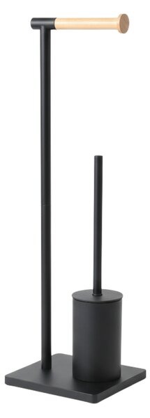 Szczotka do WC z bambusowym uchwytem na papier toaletowy ISME, 66 cm