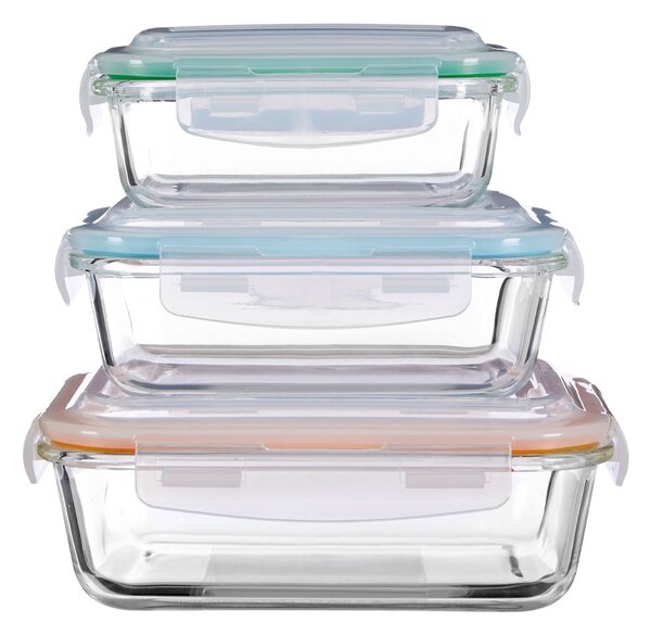 Szklano-silikonowe pojemniki na żywność 3 szt. Freska – Premier Housewares