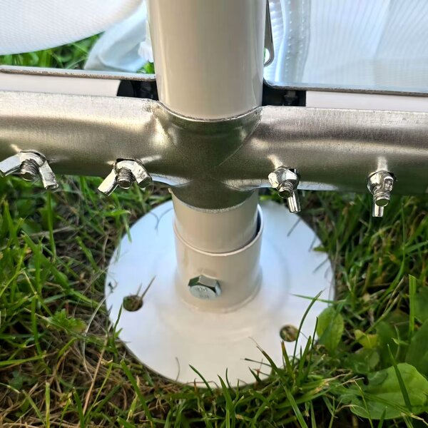Ogrodowy namiot imprezowy 5x6 m PVC (500 g/m²) – Biały, komplet z bocznymi ściankami
