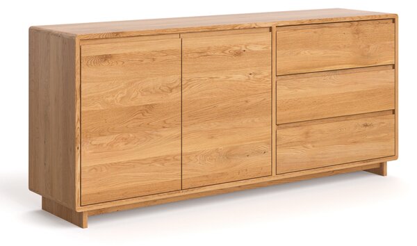 Komoda drewniana Gloire 140 cm, dąb, bejca Katalonia - Outlet Dąb 140 cm Lakier matowy Katalonia