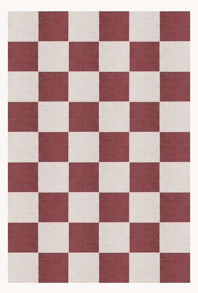 Ręcznie tkany dywan z juty z krótkim włosiem Chess Flatweave