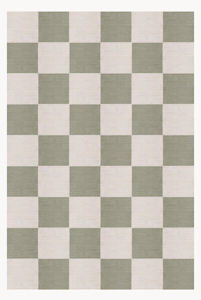 Ręcznie tkany dywan z juty z krótkim włosiem Chess Flatweave