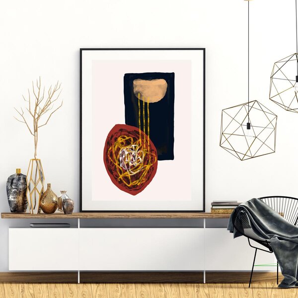 Plakat - Artystyczna abstrakcja (A4)