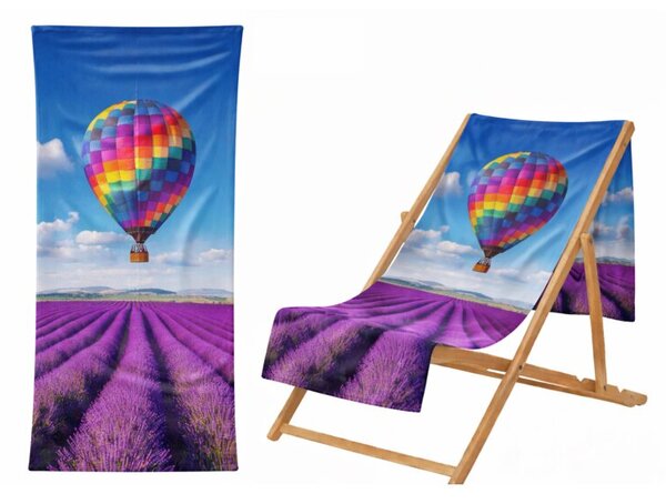 Ręcznik Plażowy Kąpielowy Szybkoschnący Na Basen 70x140cm Mikrofibra Balon