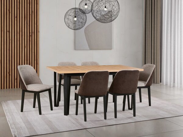 MebleMWM Stół drewniany IKON 5 laminat | 80x140/180 | Kolor do wyboru
