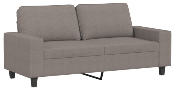 Sofa 2-osobowa, kolor taupe, 140 cm, tapicerowana tkaninÄ