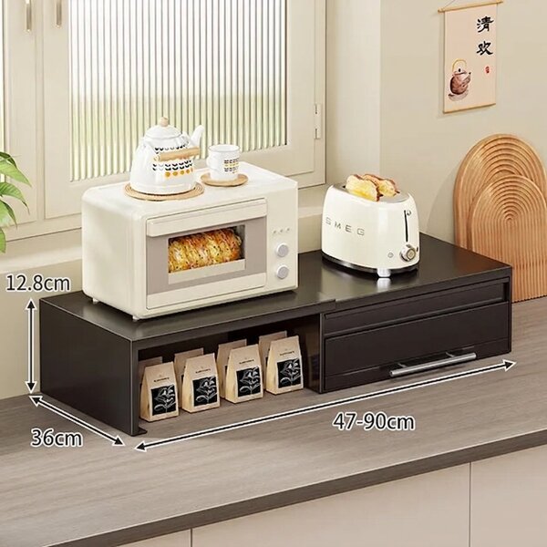 Counterslide™ Dwukierunkowo Rozsuwany Organizer Na Blat, Czarny