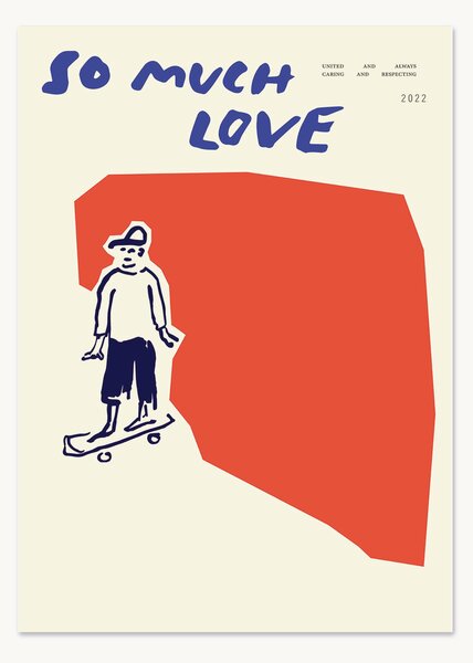 Plakat So much love Skateboard