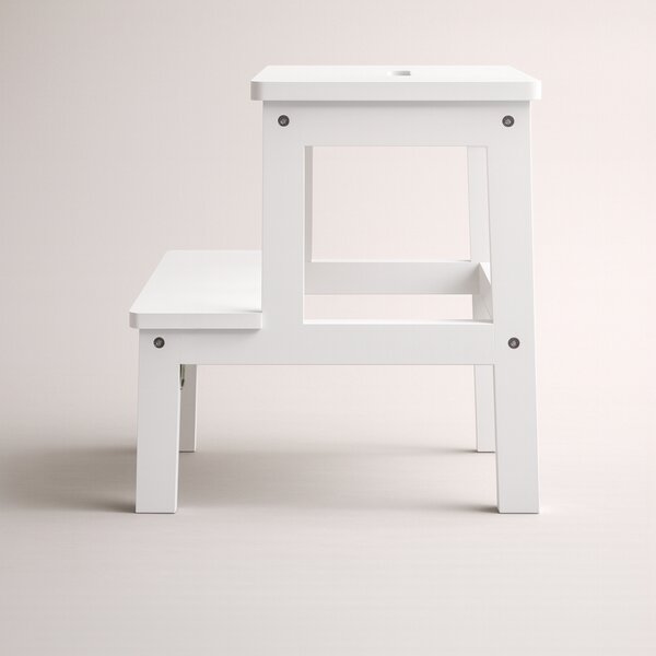 Bambusowy taboret ze schodkiem KROK, wys. 46 cm