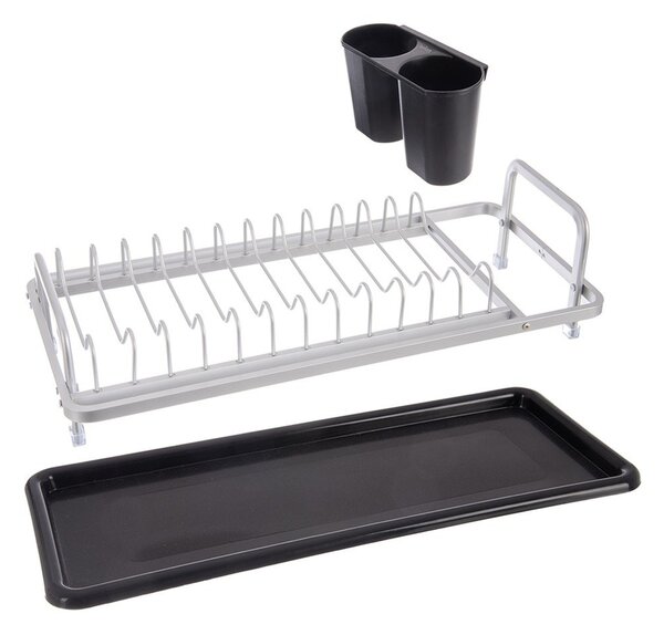Czarno-biały metalowy ociekacz 41,5x17 cm Deluxe – Orion