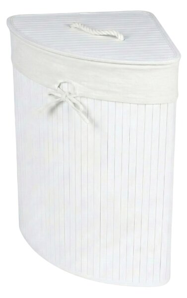 Narożny kosz na pranie ARCO, bambus, 60 l
