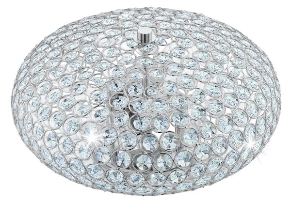 Eglo Eglo 95284 - Kryształowa lampa sufitowa CLEMENTE 2xE27/60W/230V EG95284