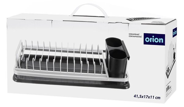 Czarno-biały metalowy ociekacz 41,5x17 cm Deluxe – Orion
