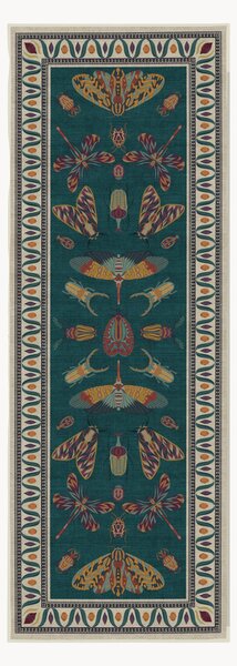 Chodnik z krótkim włosiem Flutterby by Iris Apfel, z możliwością prania