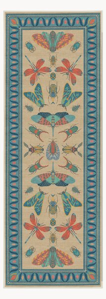 Chodnik z krótkim włosiem Flutterby by Iris Apfel, z możliwością prania