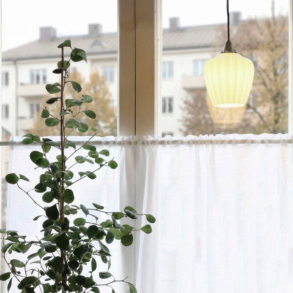 PR Home Lampa wisząca Amalfi, biała opalowa, Ø 14 cm, szkło, E14, wtyczka Amalfi, biały / opal, salon / jadalnia, szkło, skandynawski