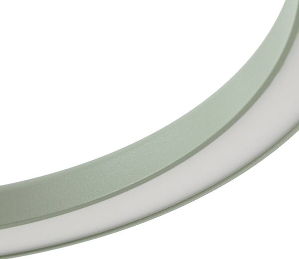 Lampa stojąca zewnętrzna LED Lucande Sylvara, zielona, CCT, 2-punktowa Sylvara Lucande, możliwość ściemniania, zielony, metal, design