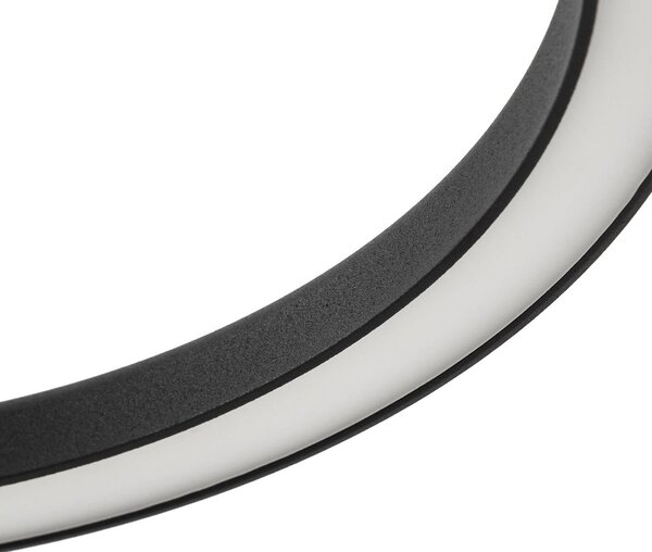 Lampa stojąca zewnętrzna LED Lucande Sylvara, czarna, CCT, 2-punktowa Sylvara Lucande, możliwość ściemniania, czarny, metal, design