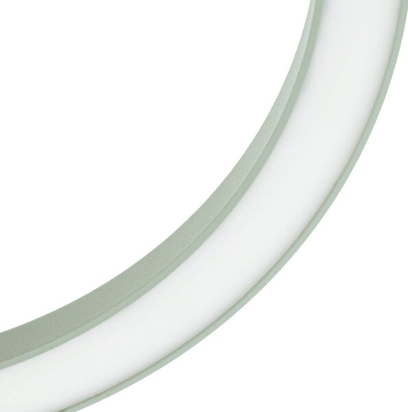 Zewnętrzna lampa sufitowa zewnętrzna LED Lucande Sylvara, zielona, CCT, Sylvara Lucande, możliwość ściemniania, zielony, metal, design