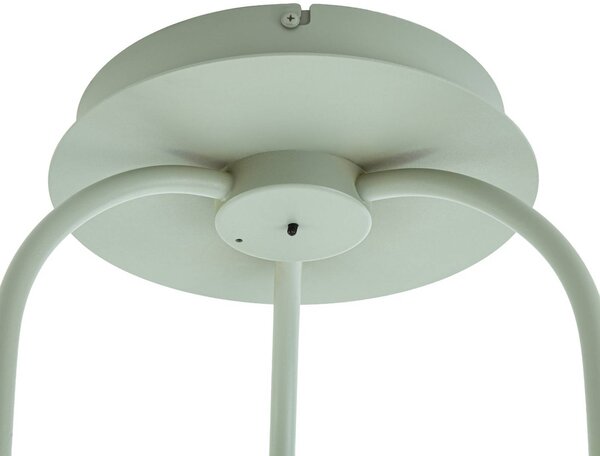 Zewnętrzna lampa sufitowa zewnętrzna LED Lucande Sylvara, zielona, CCT, Sylvara Lucande, możliwość ściemniania, zielony, metal, design