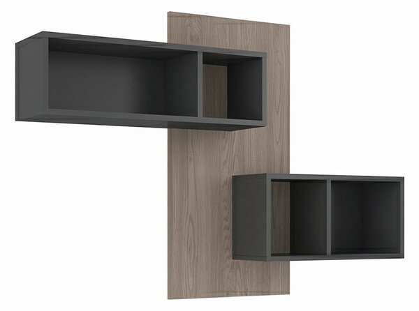 Półka wisząca Antracyt, Dąb Cremona Cannolo Terni 140 cm