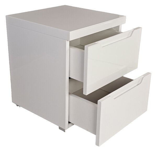 Szafka Nocna Z1 Biały Połysk Loft 40 cm