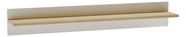 Półka wisząca Biała Dąb Hamilton Voca 130 cm