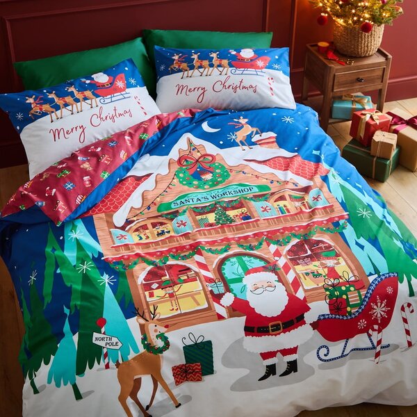 Pościel jednoosobowa 135x200 cm Santa's Workshop – Catherine Lansfield