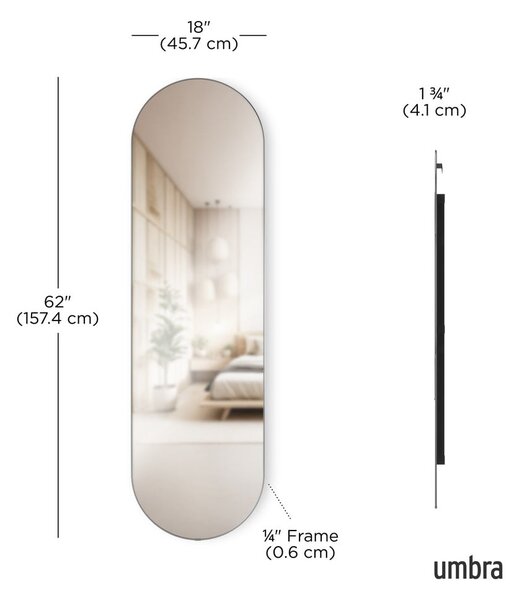 Lustro ścienne/stojące 46x157 cm Hubba – Umbra