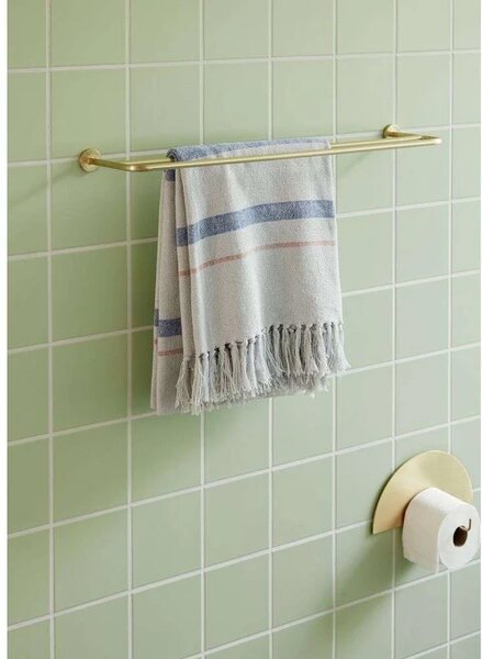 Hübsch - Pipe Towel Holder Brass
