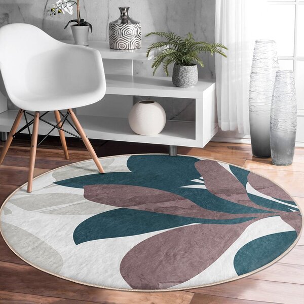 Okrągły dywan odpowiedni do prania i robotów sprzątających ø 120 cm Comfort – Mila Home