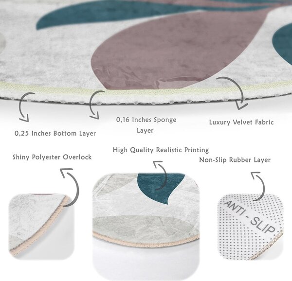 Okrągły dywan odpowiedni do prania i robotów sprzątających ø 120 cm Comfort – Mila Home