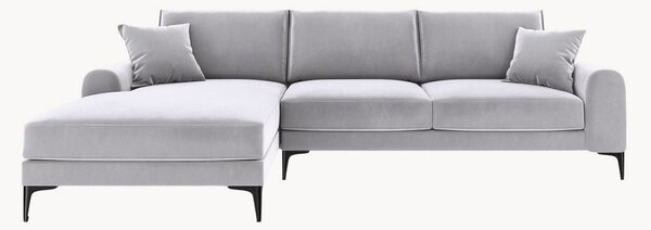 Sofa narożna o wyglądzie aksamitu Madara (4-osobowa)